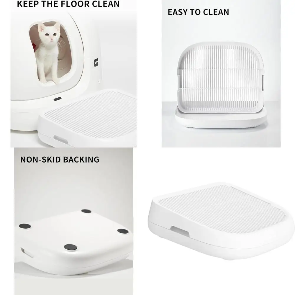 

Самоочищающийся кошачий туалет с лестницей, двухслойный лоток для улавливания наполнителя, водонепроницаемый материал для легкой уборки и предотвращения разбрасывания наполнителя.