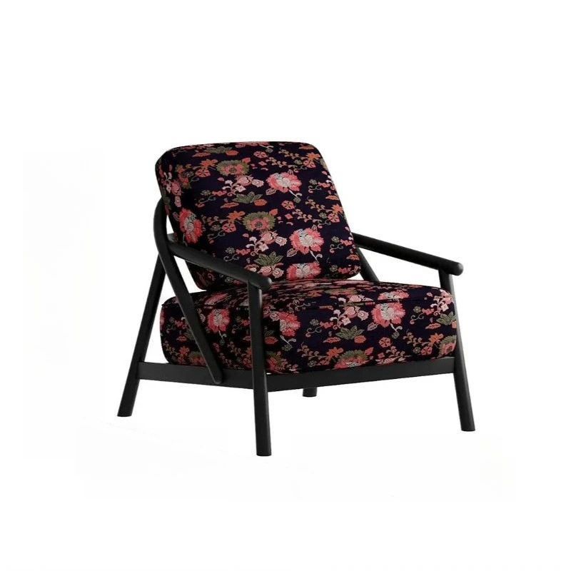 

Premium French antique balcony single sofa designer small apartment living room lazy leisure