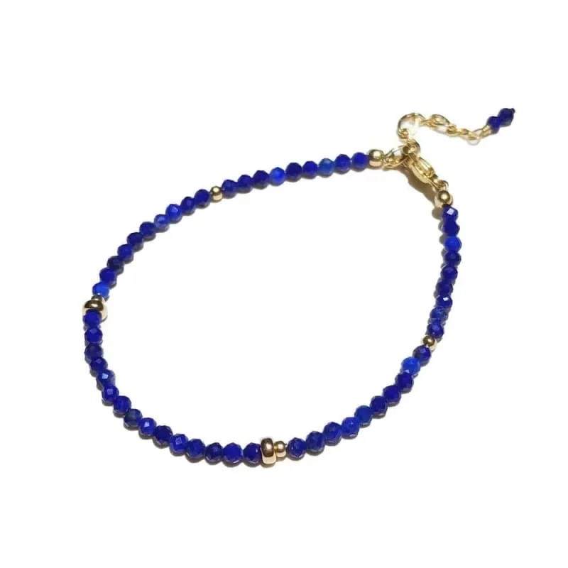 Lii Ji Lapis Lazuli Approx 2mm 14k Gold Filled No Fade Choker Necklace
