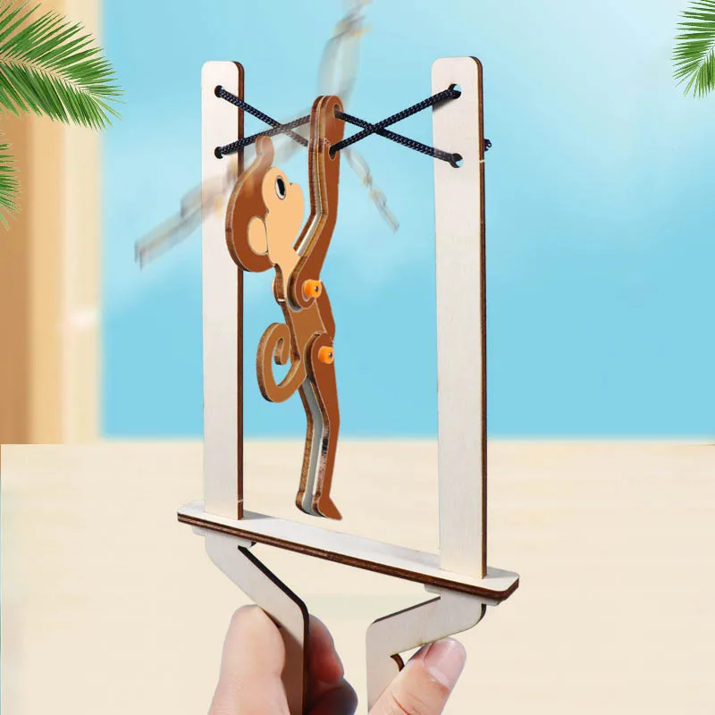 

Assembled Toy DIY Gymnastics Monkey Physical Science Experiments Single Rod Experiments Science And Technology Small Production