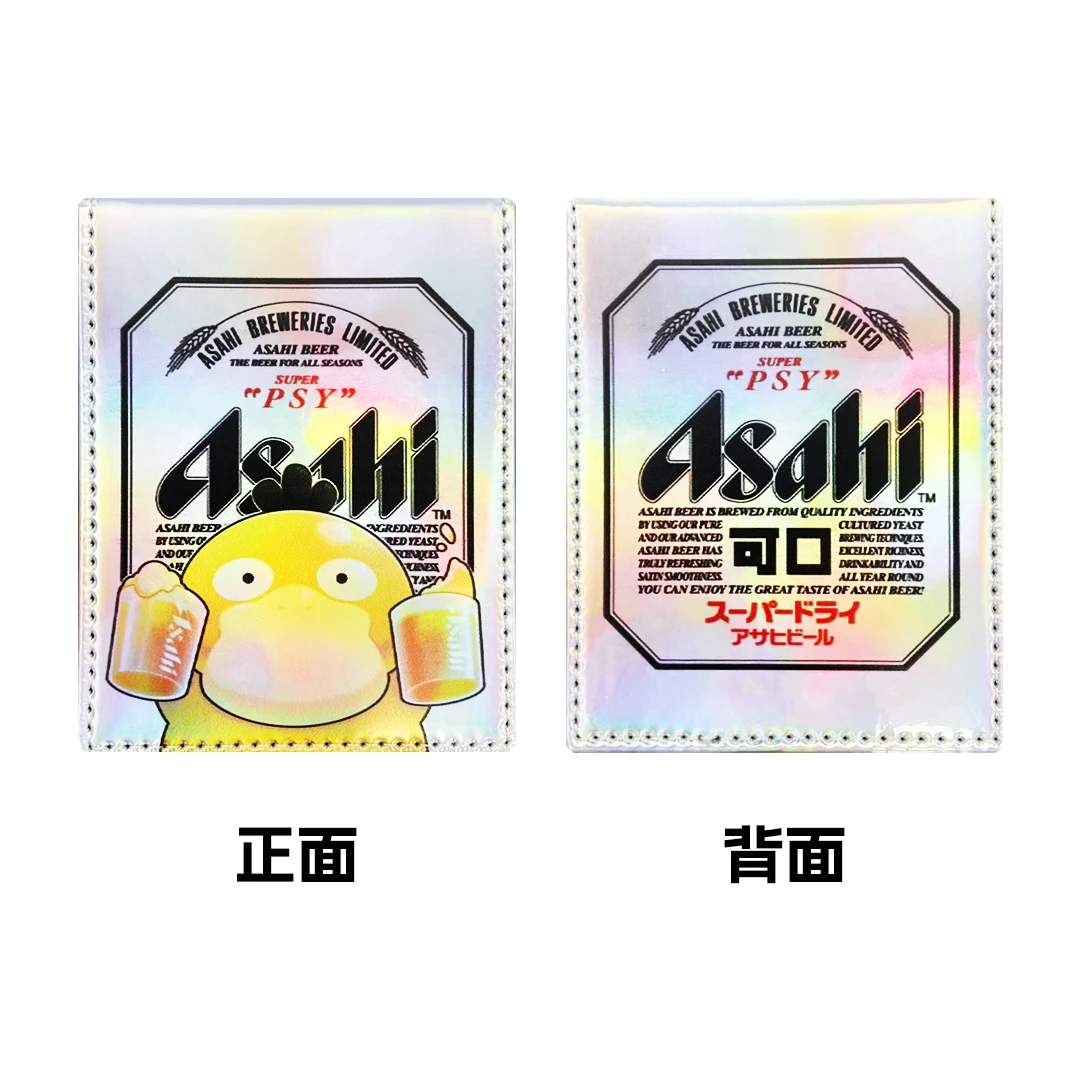 DIY Pokemon Kaart Opbergdoos met Bier Psyduck Venster PTCG Deck Box Anime Gift Flip Deck Case