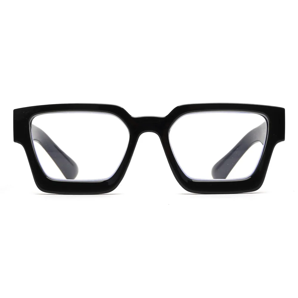 JM Square Reading Glasses, Blue Light Blocking Computer Reader for women men Reading Presbyopic Glasses