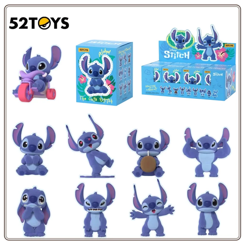

НОВЫЙ 52 игрушки Disney Stitch, милая плюшевая слепая коробка, межзвездная детская модная игровая слепая коробка, в наличии, оригинальная коробка, подарок-сюрприз