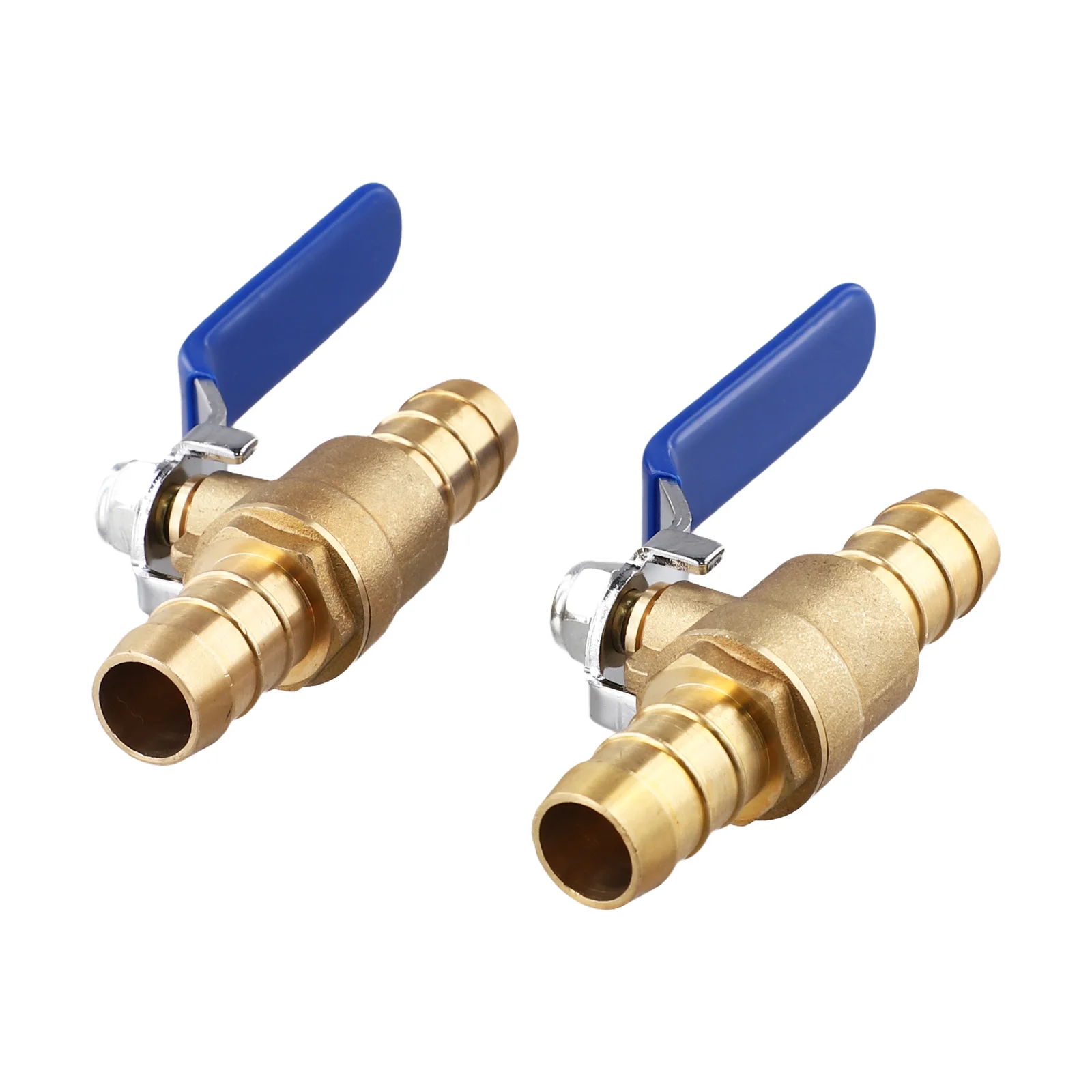 

5/8 шланг нагревателя, латунный шаровой кран с зазубринами, комплект из 2 шт., запорный клапан с зажимами из нержавеющей стали для использования под высоким давлением