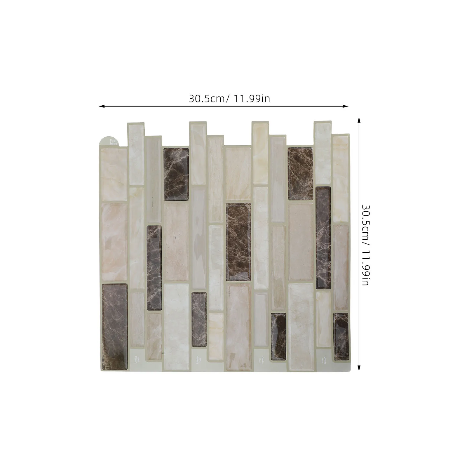 10 قطعة 30.5x30.5 سنتيمتر ذاتية اللصق الرخام بلاط الحائط زيت مقاوم للماء واقية المطبخ الحمام ملصق الشارات الحمام الجدار ملصق مائي