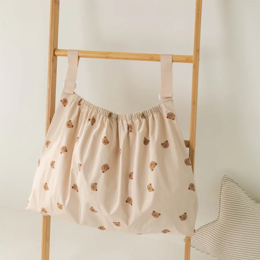 

Baby Stroller Storage Bag Large Capacity Infant Feeding Bottle Diapers Pouch Hanging Organizer Bag Outdoor Stroller Accessories