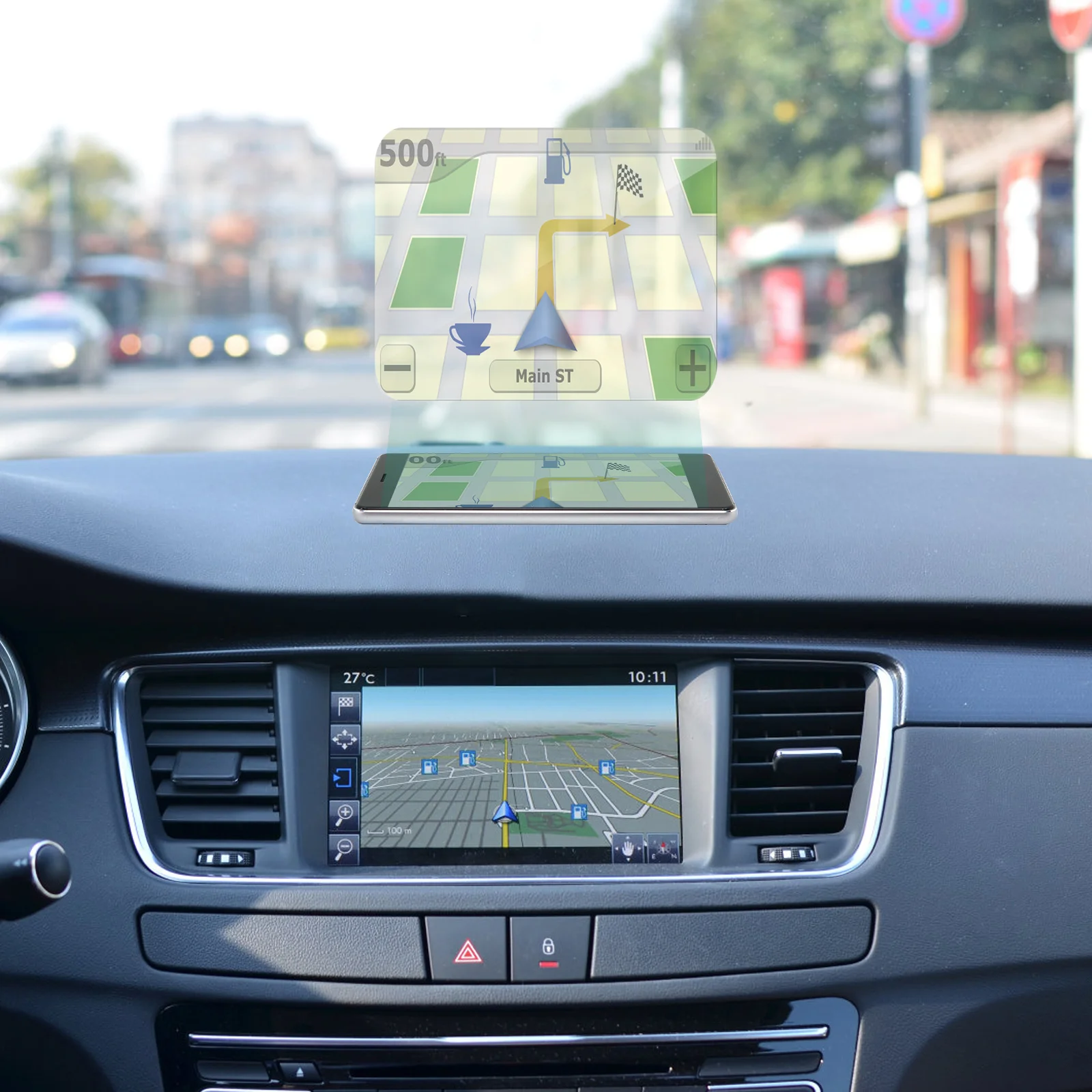 

2Pcs Reflective Film Premium Pet Head Up Display Windscreen Protective Screen Car Projection Anti-Glare Film