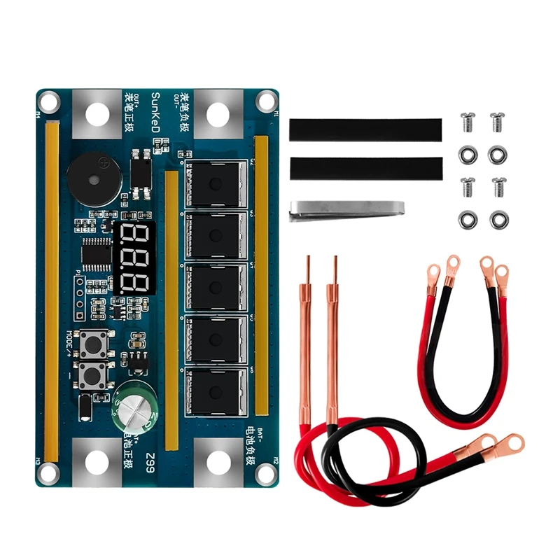 

Z99 Spot Welder 1500A 0.1-0.2Mm Spot Welding MOS 18650 Lithium Battery Welding Control Panel