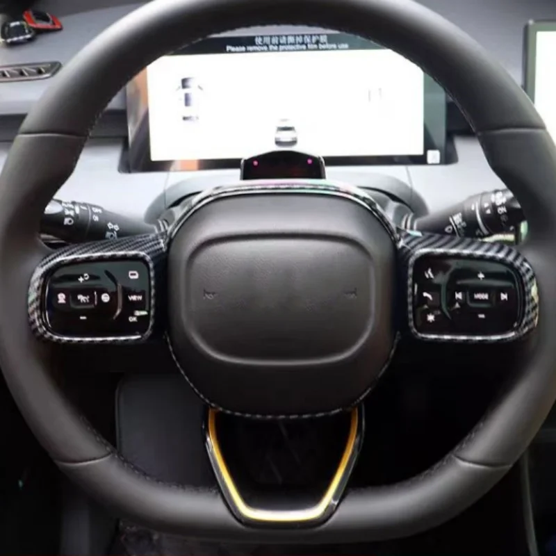 Apply For GAC AION Y 2022-2024 carbon fiber peach wooden steering wheel/outlet interior decoration accessories