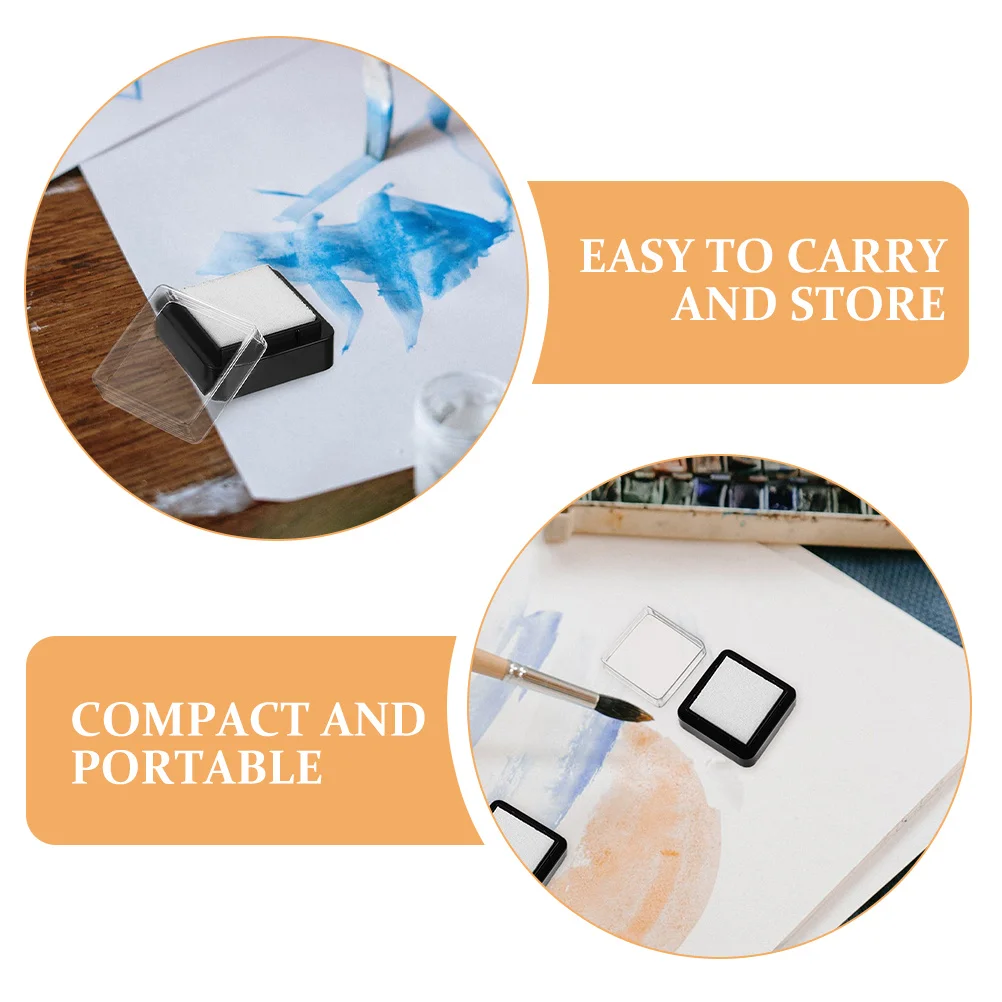 6 قطعة منصات الحبر فارغة DIY بها بنفسك ختم صنع مكتب صياغة قابل للغسل فارغة Inkpad سكرابوكينغ النقش فارغة الحبر ختم الوسادة #4