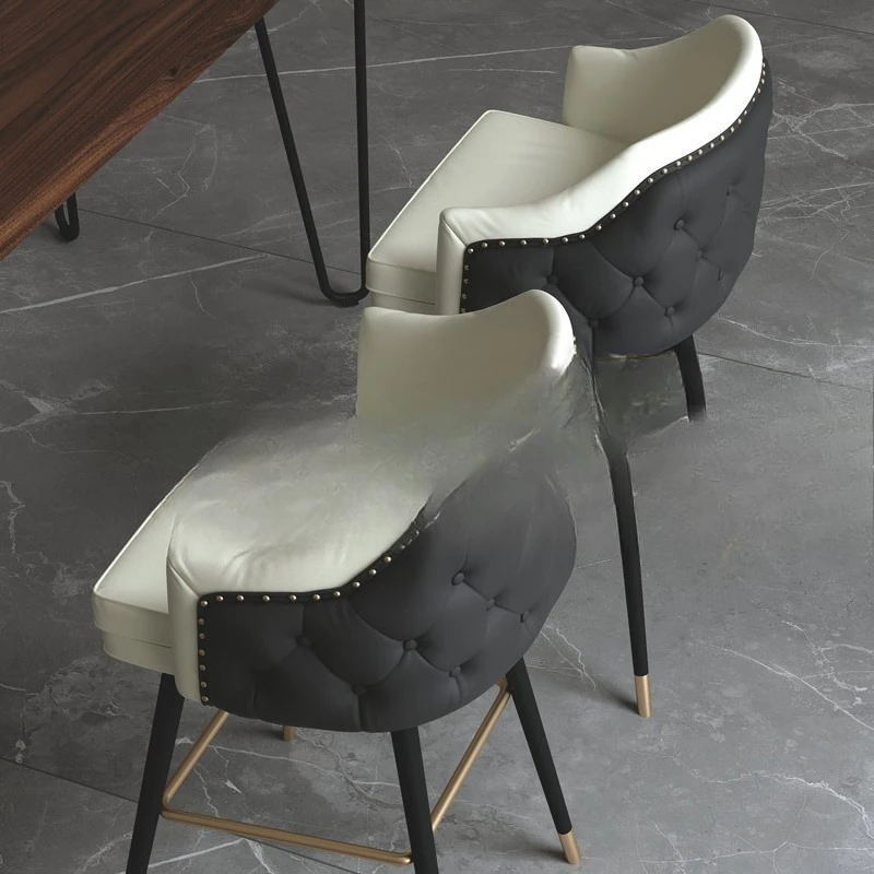 Household backrest high stool