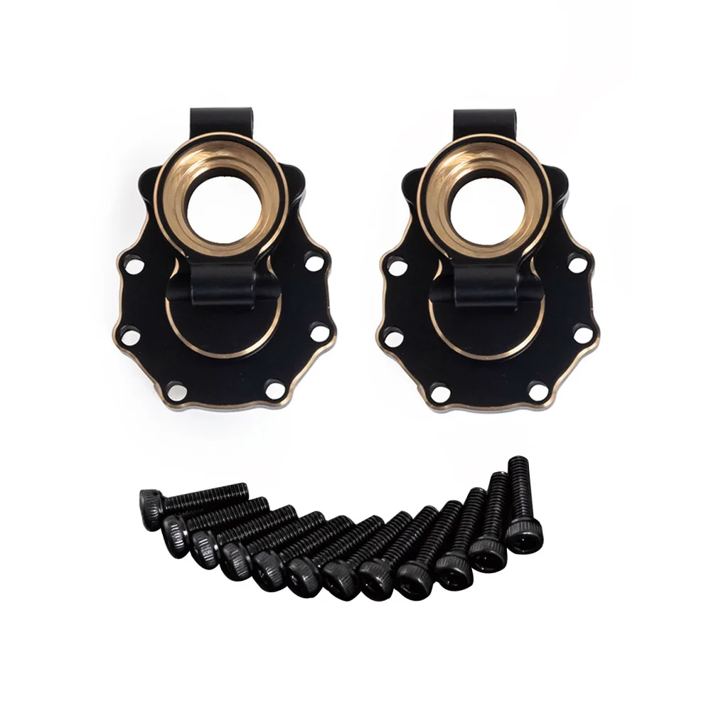 Heavy Black Coating Brass Counterweight Portal Drive Housing for 1/10 RC Crawler Car TRX4 TRX6 Upgrade Parts