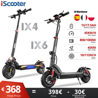 iScooter IX4/IX6  Electric Scooter 800W/1000W Powerful Electric Kick Scooter 10INCH 11INCH  OFFroad Tire E Scooter  40-45km