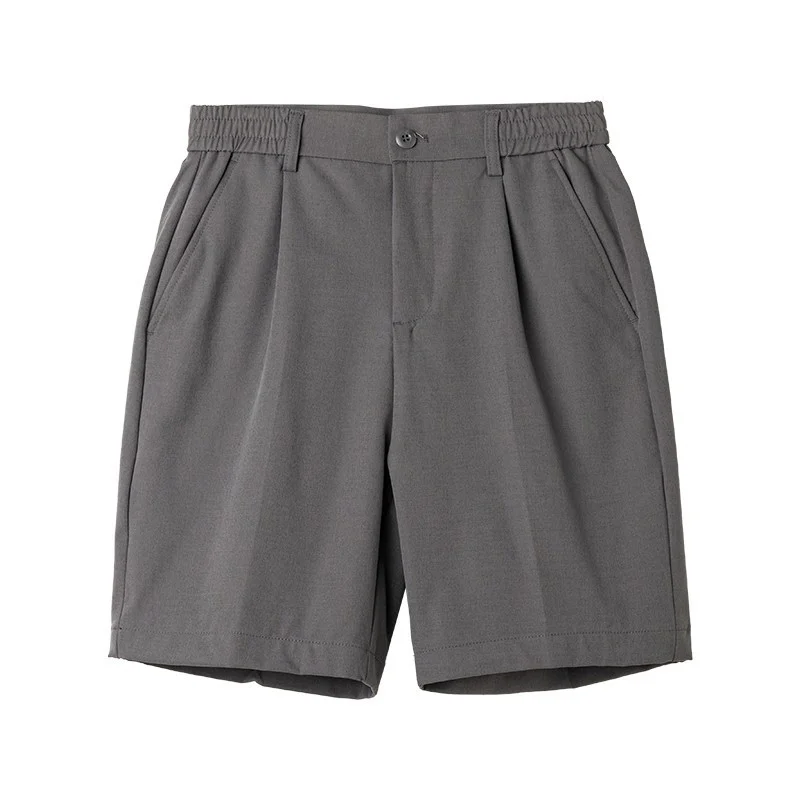 Men's Summer New Suit Shorts Korean Style Casual High-End Wrinkle-Free Straight Slim Fit Five-Point Pants Trendy