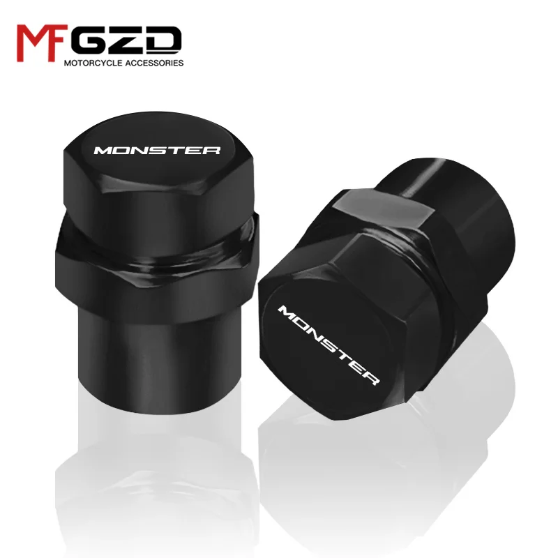 For Ducati MONSTER 797 821 1200 1200R 400 600 620 695 750 795 800 900 1000 Motorcycle CNC Wheel Tire Valve Caps Airtight Covers