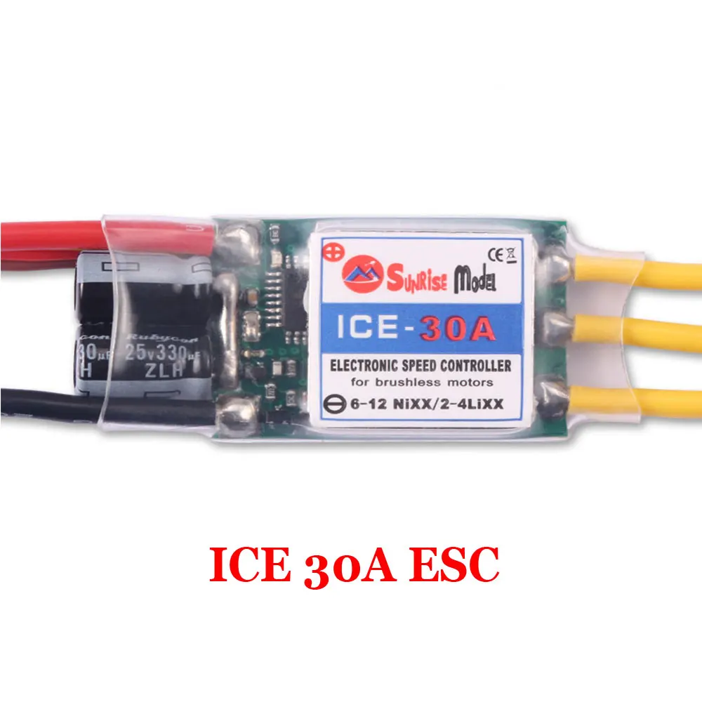 SunriseModel ICE 2-6S Helikopter Vliegtuig Borstelloze ESC met BEC Uitgang 18A 30A 40A 45A 60A 90A 100A 120A 150A voor RC Modellen DIY