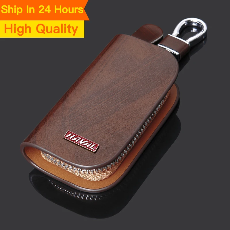 New Leather Remote Car Key Case Key Cover With Car Logo For Great Wall Haval/Hover H1 H3 H5 H6 H7 H4 H9 F5 F7 F9 H2S Car Accesso