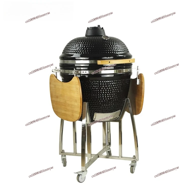 

BBQ ceramic grill charcoal smoke grill, big iron egg ceramic grill