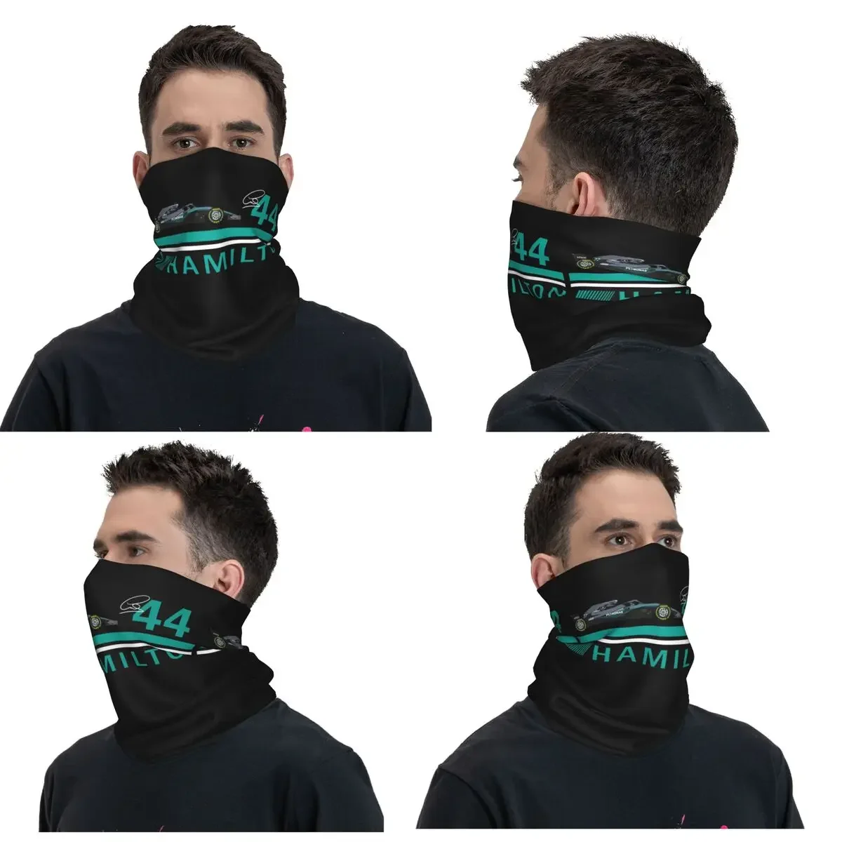 Lewis Hamilton Bandana Neck Gaiter Printed Mask Scarf Multi-use Cycling Scarf Cycling Unisex Adult Breathable