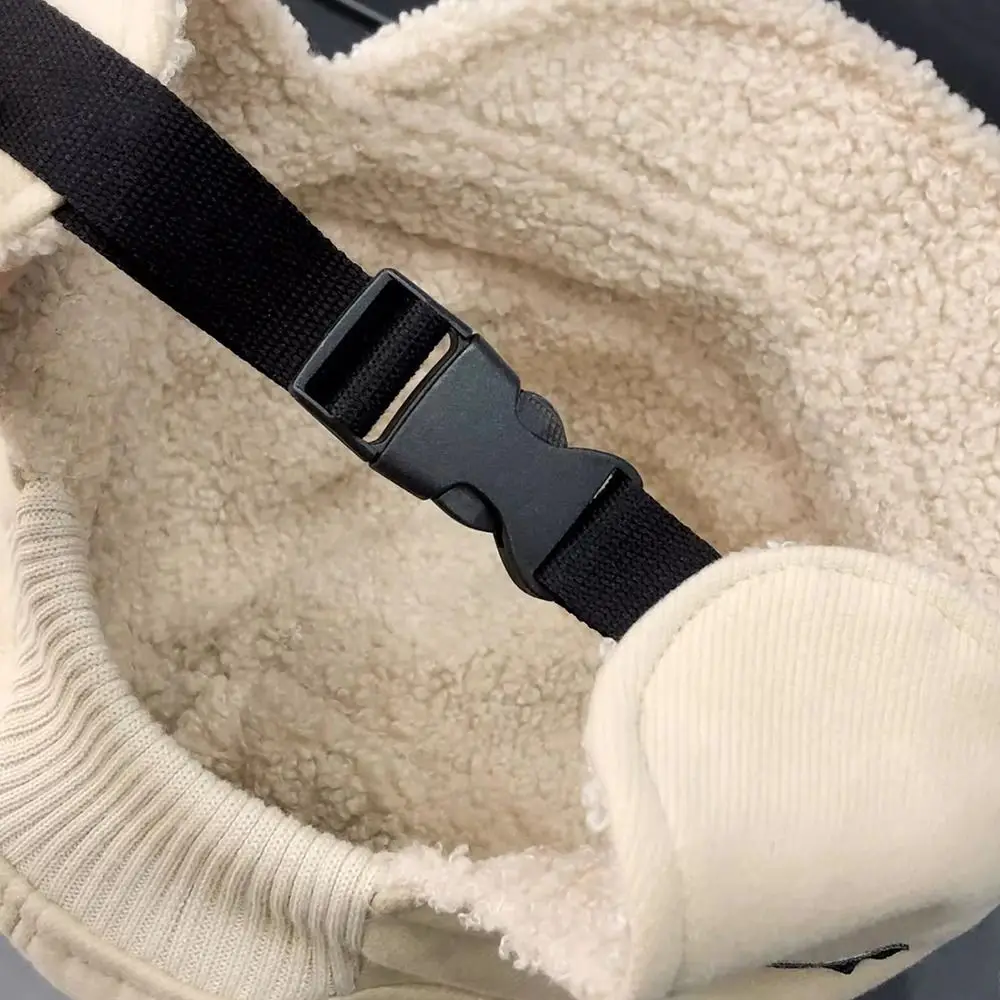 قبعة منفوخة من القطيفة للاستخدام الخارجي، قبعة سميكة ودافئة من فراء Ushanka مقاومة للرياح للرجال والنساء #3