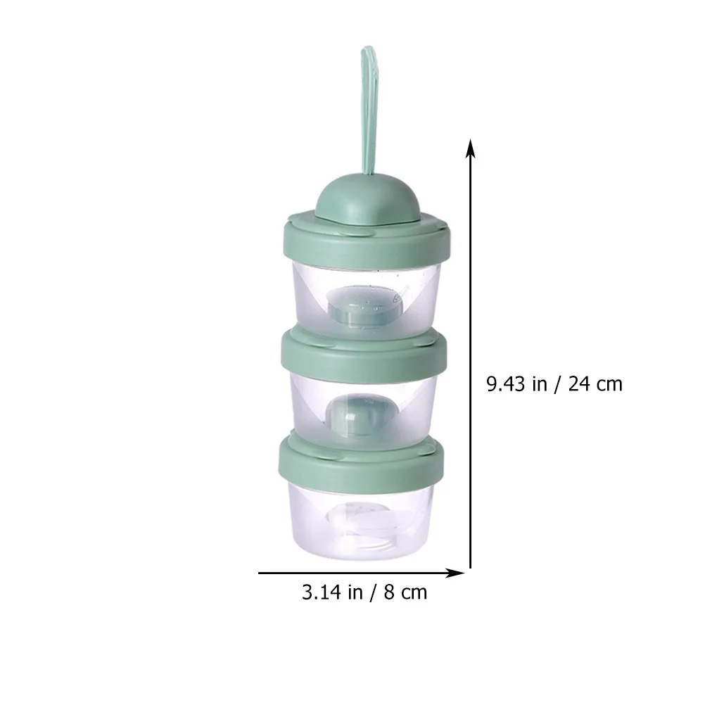 

1 шт., коробка для детского сухого молока, материал PP, трехслойный чехол для хранения, портативный герметичный дозатор сухого молока, уличное хранение продуктов питания