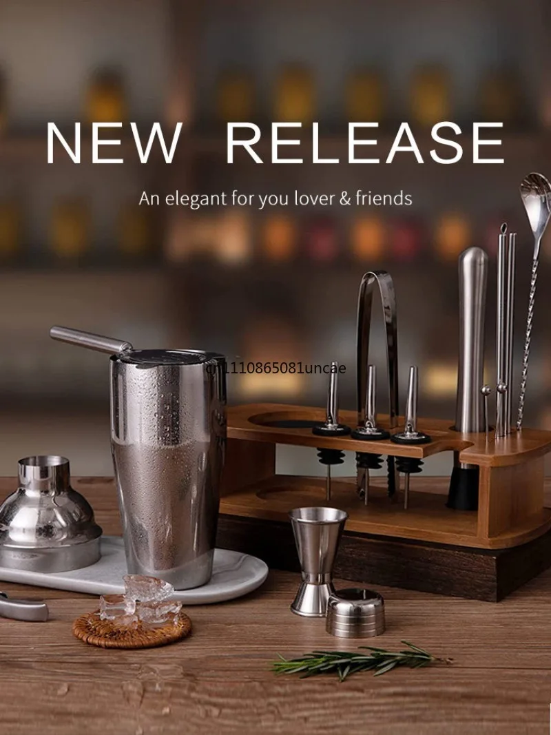 304 Stainless Steel Cocktail Shaker Set Hand Shake Cup Mixing Pot Bar Tools for Milk Tea Cocktail Making