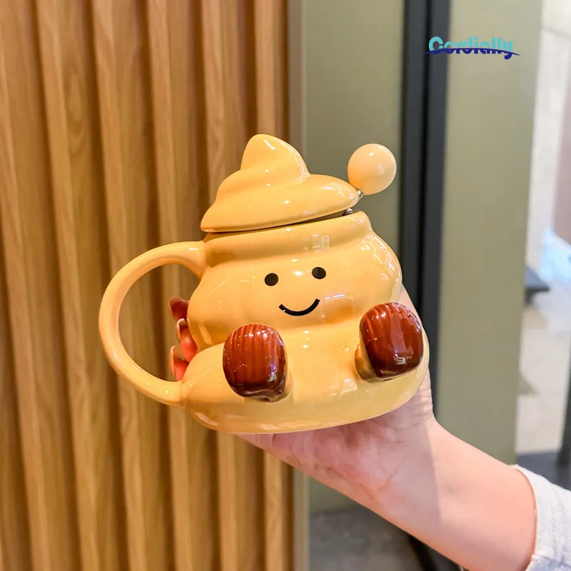 Funny Poop Emoji Ceramic Mug Novelty Poo Coffee Cup Quirky Cup Home Kitchen Office Birthday Gift Box Decor