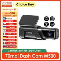 70mai Dash Cam M500 Car DVR Camera Recorder Built-in GPS ADAS 1944P 170FOV 24H Parking Surveillance eMMC built-in Storage