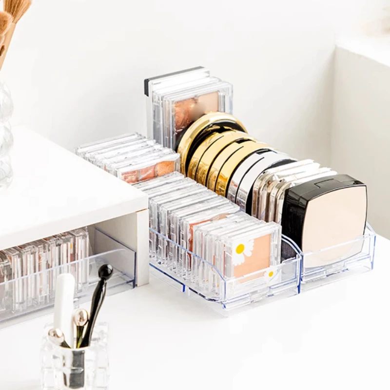 Clear Acrylic Makeup Cosmetics Organizer Storage Box Compact Jewelry And Cosmetic Storage Box For Vanity And Dresser