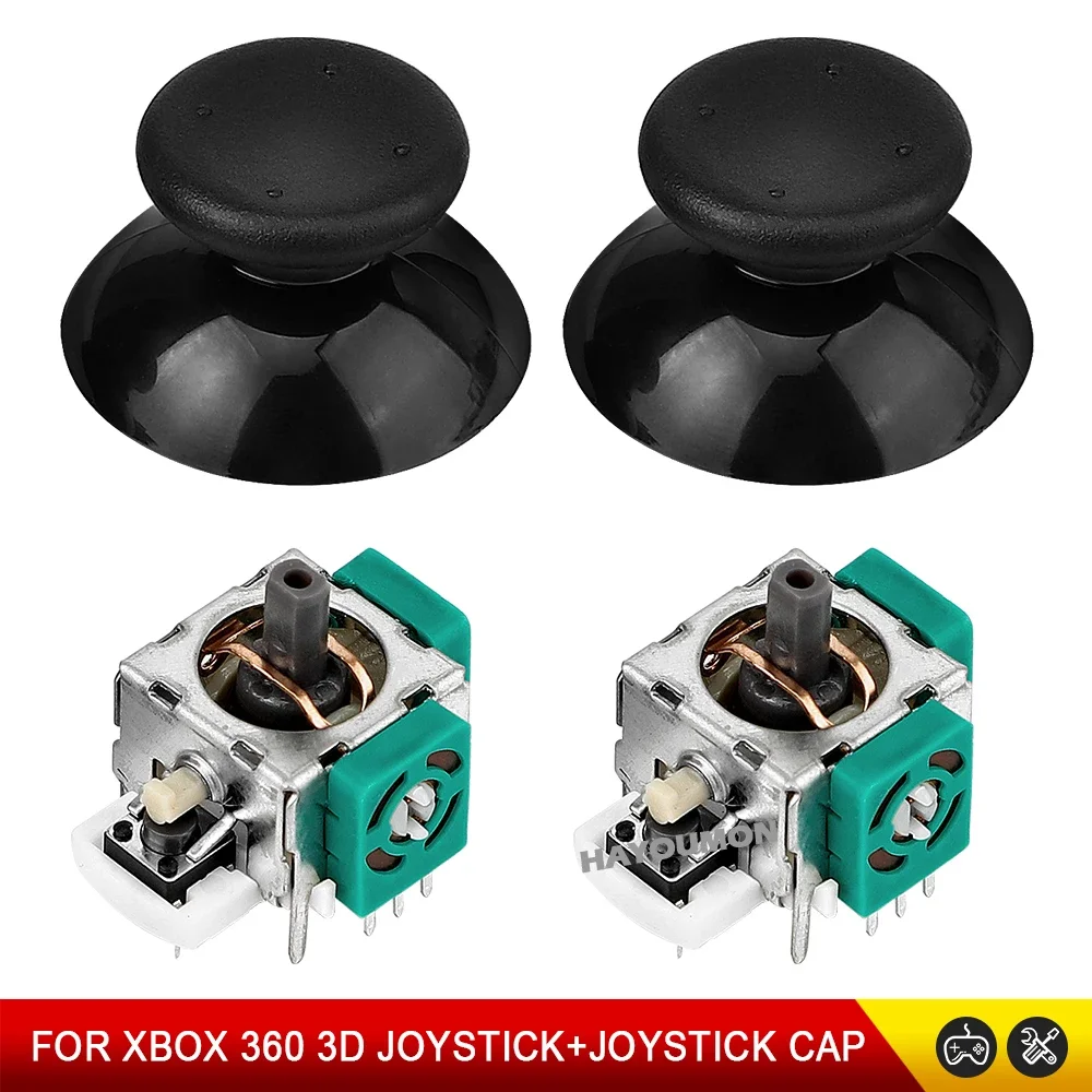 2/10PCS 3D-Analog-Joysticks für XBOX 360 Xbox360 Wireless Wired Controller Joystick Rocker mit Joystick-Kappen