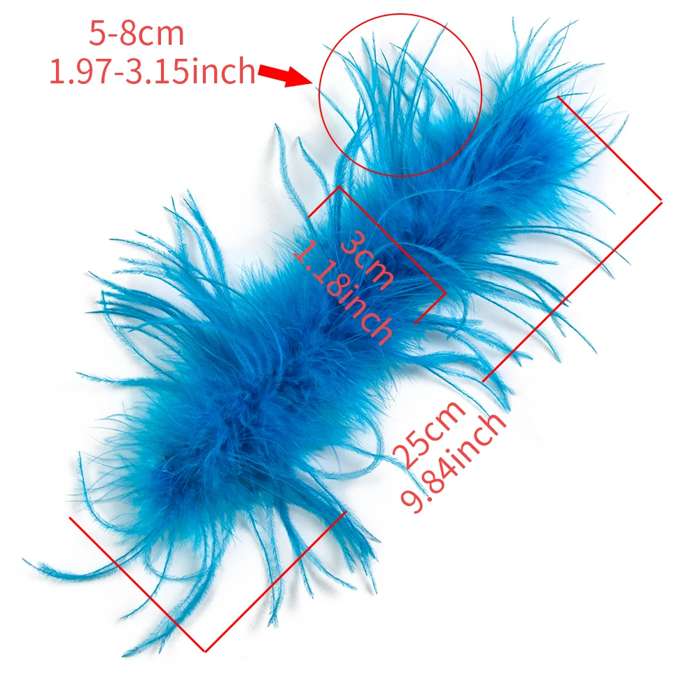 2pcs Real Fur Ostrich Feather Cuffs Snap on Bracelet Women feathers Wrist Sleeve Decoration Plume Cuff blazer Elegant