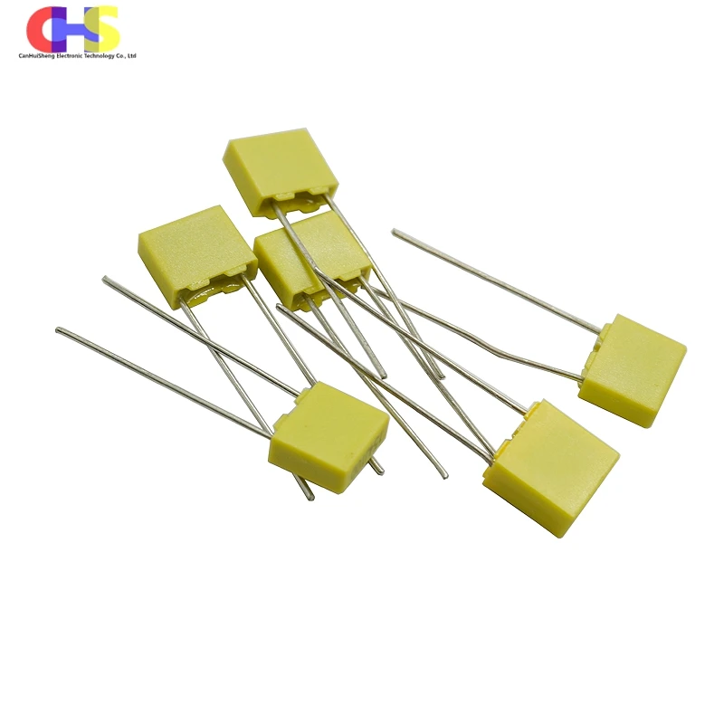 20pcs 100V Correction Capacitor 1nF 2.2nF 4.7nF 10nF 22nF 47nF 100nF 104K 0.1uF 220nF 470nF 1uF Polypropylene Film Capacitance