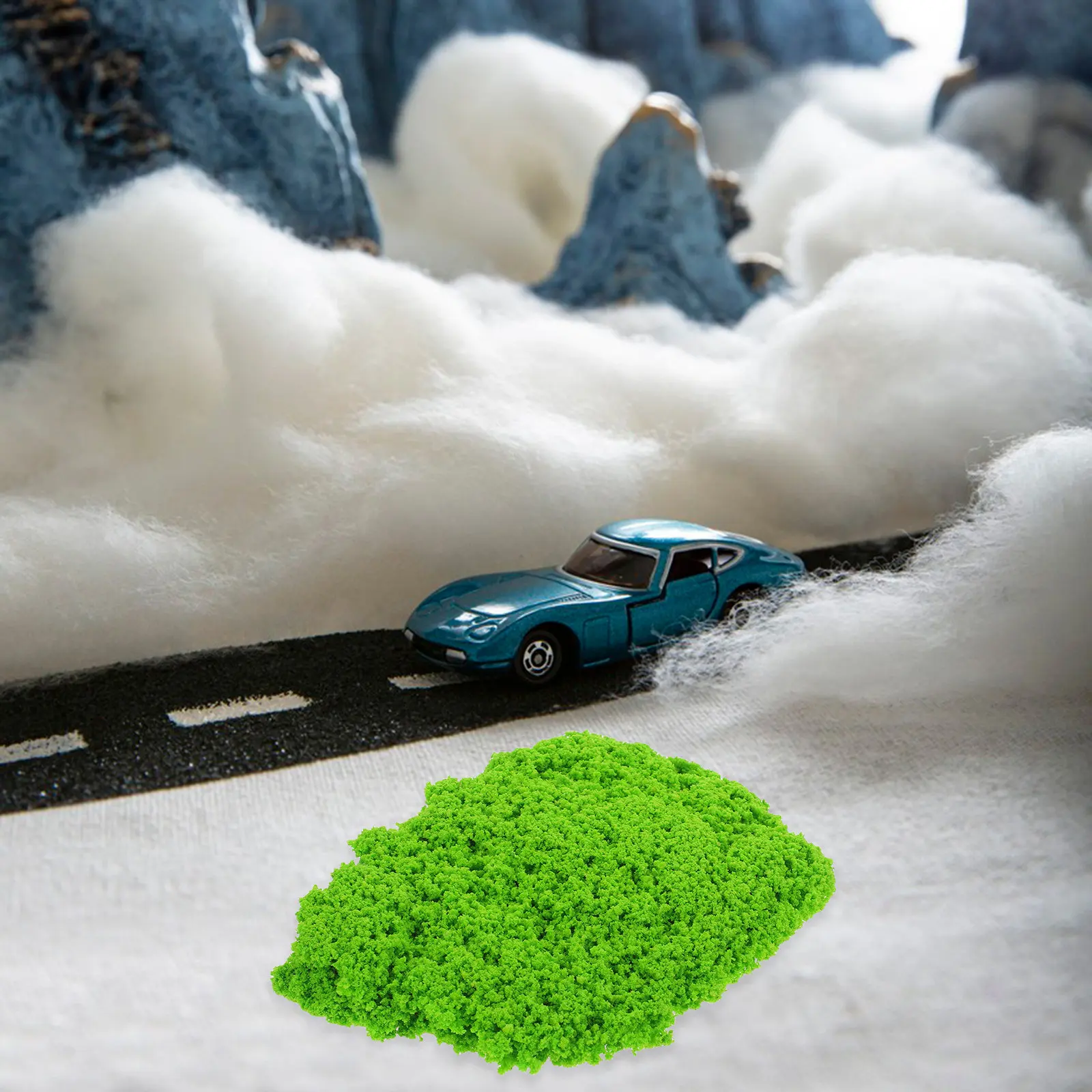 1Set DIY Miniature Landscape Materials Kit Artificial Tree Powder for Diorama Building Sandbox Architectural Scenery Basing