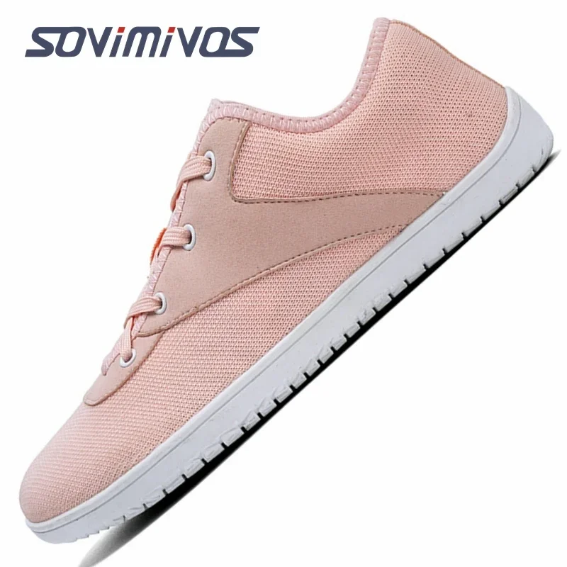 Tênis unissex minimalistas com os pés descalços, sola zero, movimento natural em forma de pé, sapatos de caminhada, casual, unissex