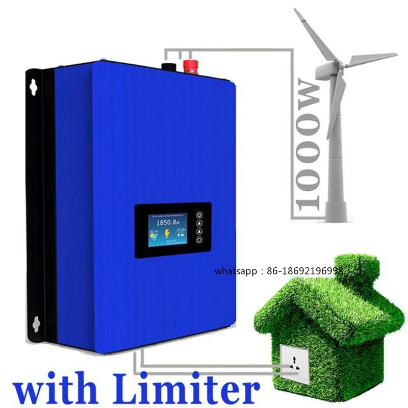 

1000W AC Fan Input 24V48VDC To 220VAC Wind Energy Grid-connected Inverter with Anti-countercurrent Function