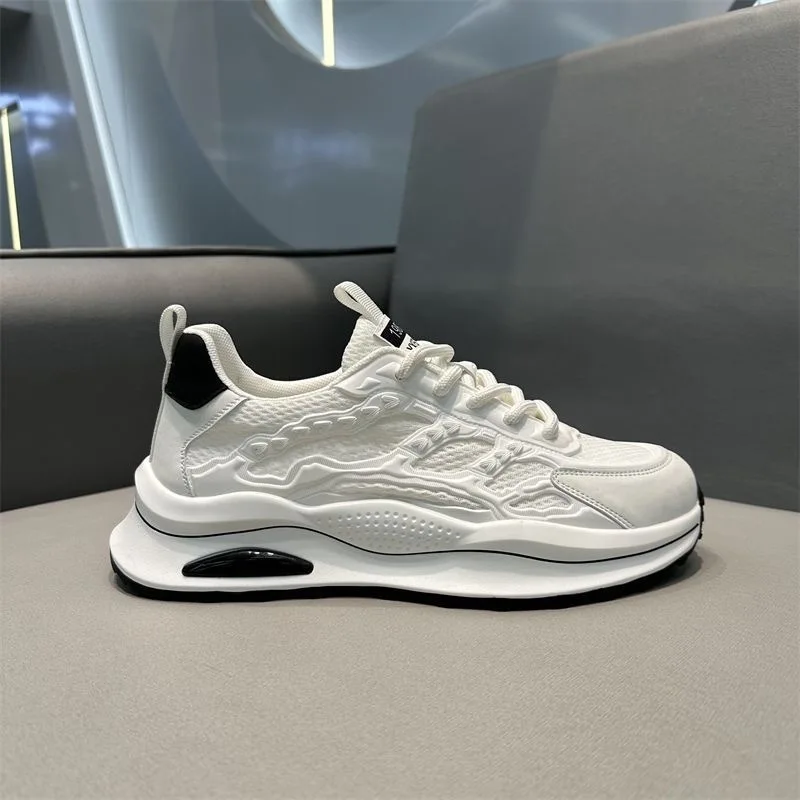 

New Men's Shoes Lace-up Men Sneakers Breathable Platform Shoes Comfortable High Quality Casual Sneakers Non-slip Tenis Masculino
