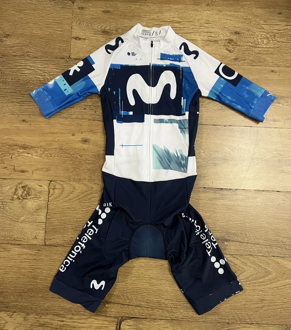 LASER CUT Skinsuit 2025 MOVISTARful TEAM Bodysuit SHORT Cycling Jersey Bike Clothing Maillot Ropa Ciclismo