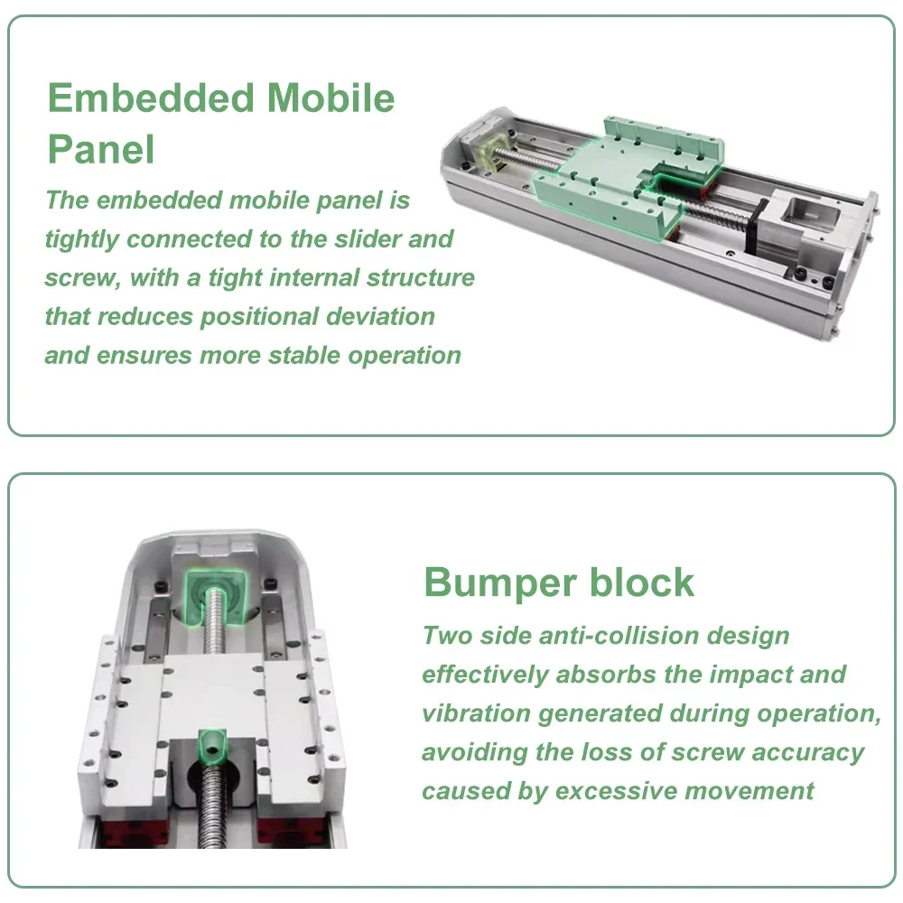 Ersetzen Sie das lineare halbgeschlossene Modul der TOYO-XYZ-Achse, staubdicht, geschlossener Schiebetisch EGH25R Dual Rail Single Axis Actuator