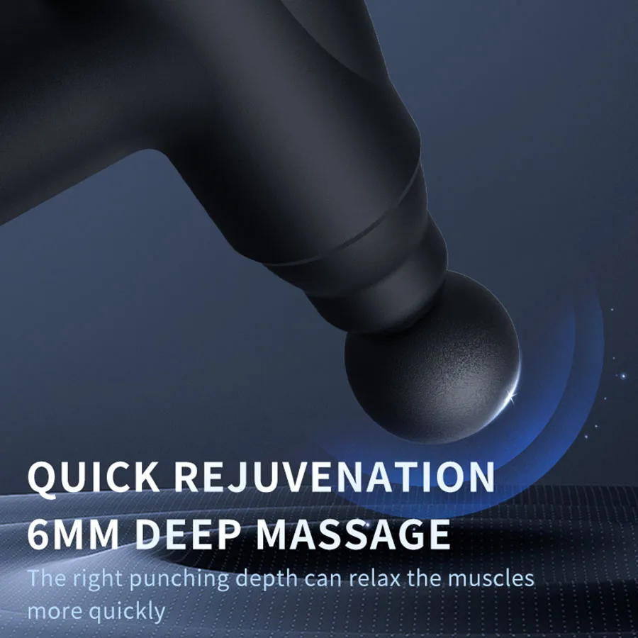 USB Full Body Massage Equipment Carrying Fascia Gun With LCD Display and Multi Level for Charging Adjustment Suitable Attachment