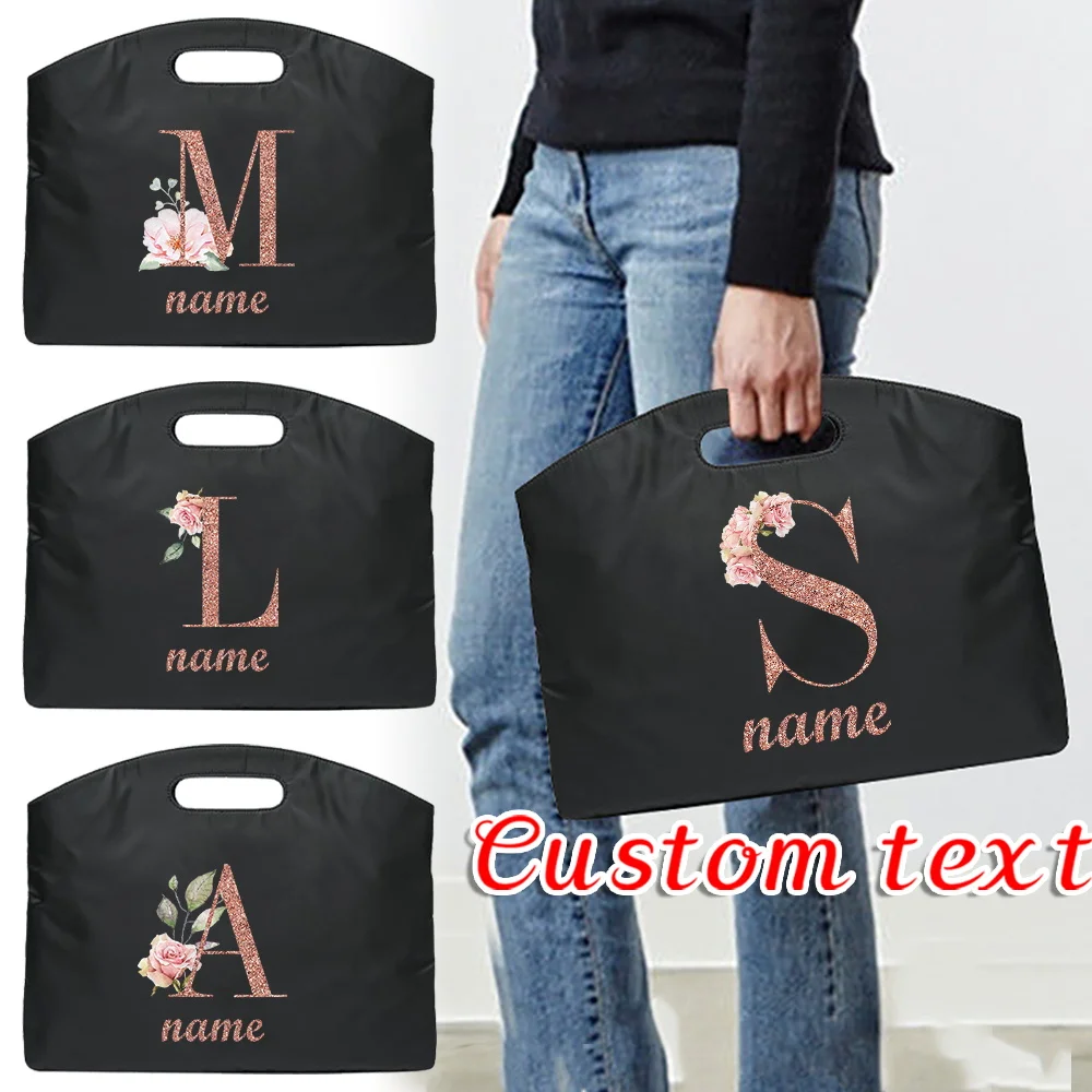 شخصية مخصصة اسم الملحق حقيبة مكتب الأعمال المحمولة العمل التنقل أكياس المرأة حقيبة يد وثيقة الكمبيوتر