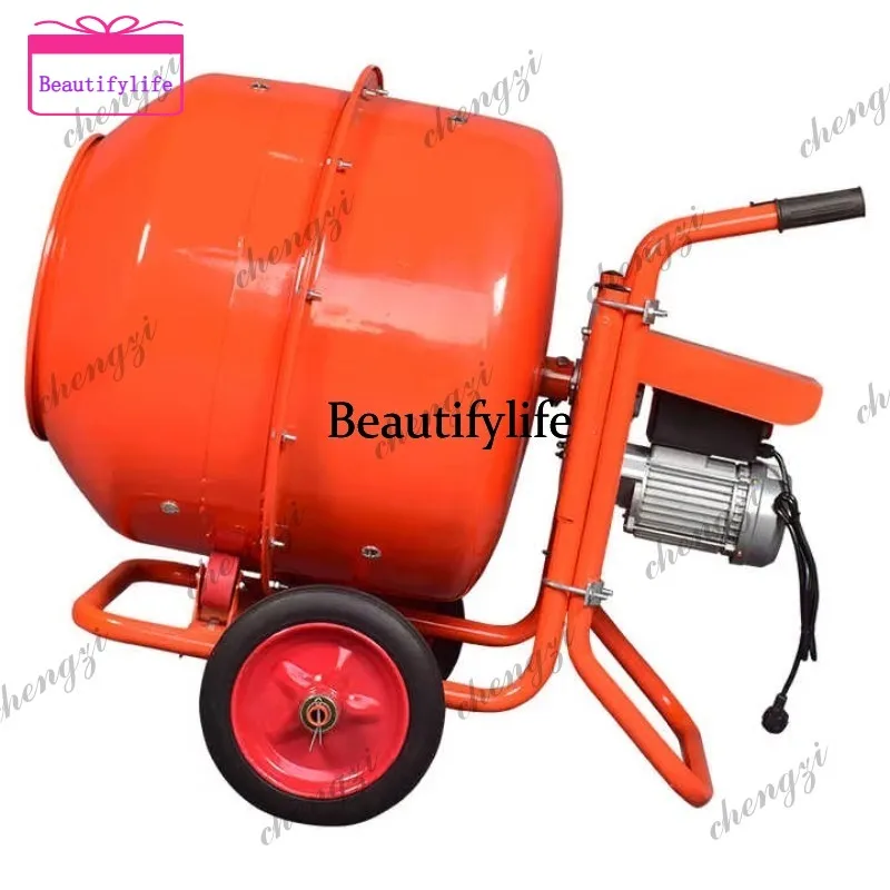 

a55 Hand Push Roller Concrete Mixer Mobile Forward Reverse Small Portable Mixer For Construction Site Household Heavy Duty Dur