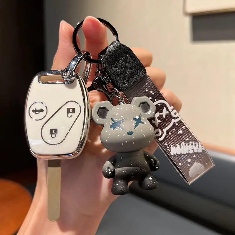 

Чехол-брелок для автомобильного ключа с 2/3 кнопками для HONDA Accord CRV чехол 2003 2007 2008 2009 2010 2011 2012 2013 Аксессуары