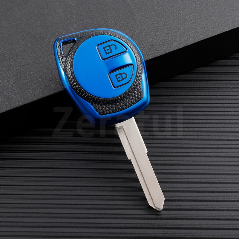Skórzane etui z TPU na kluczyk samochodowy do SUZUKI SWIFT SX4 Liana Aerio Jimny Samurai Amagatarai Grand Vitara Shell Fob Holder