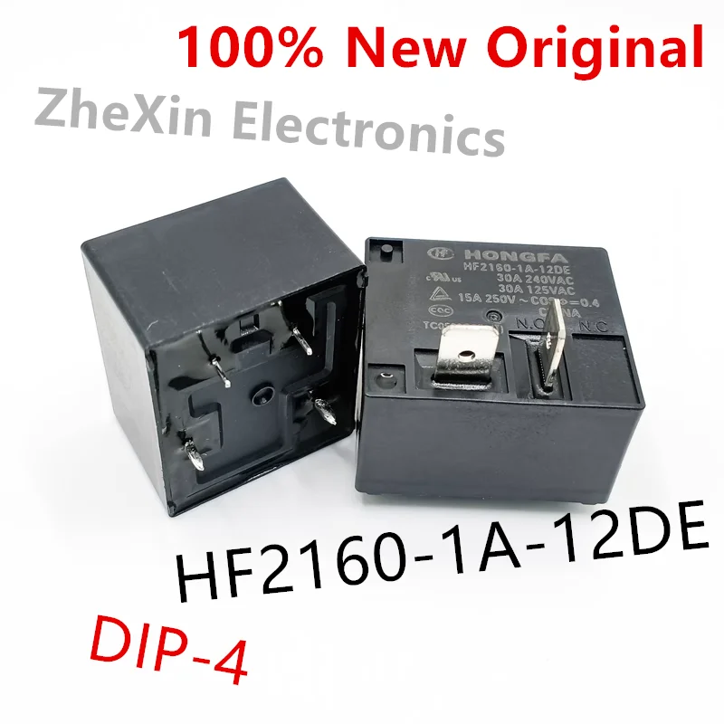5PCS/Lot  HF2160-1A-12DE 、HF2160-1A-24DE 、HF2100-1A-12DE 、HF2100-1A-24DE   DIP-4   New original high-power relay