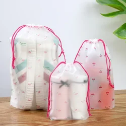 Cartoon Waterproof Drawstring Bag Travel Portable Shoes Clothes Underwear Storage Bag Organizer Cute Wash Cosmetic Packaging Bag