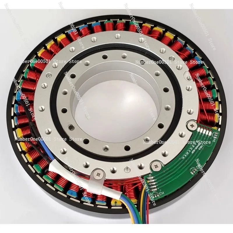 

14810 large hollow shaft 5Nm ultra-low speed disc DC brushless motor, flat and thin motor