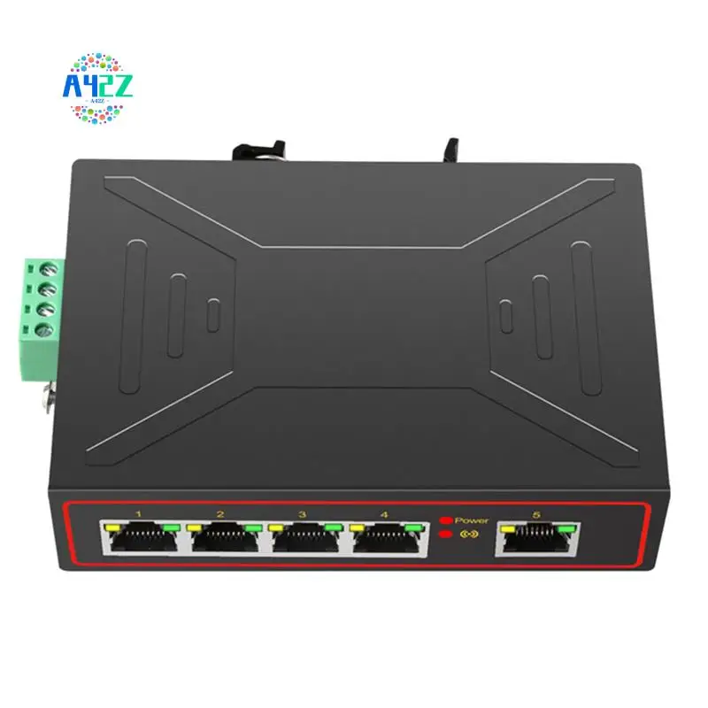 

A42Z-Plug And Play 5 портов 100M Промышленный сетевой коммутатор RJ45 Концентратор Интернет-сплиттер Коммутатор RJ45
