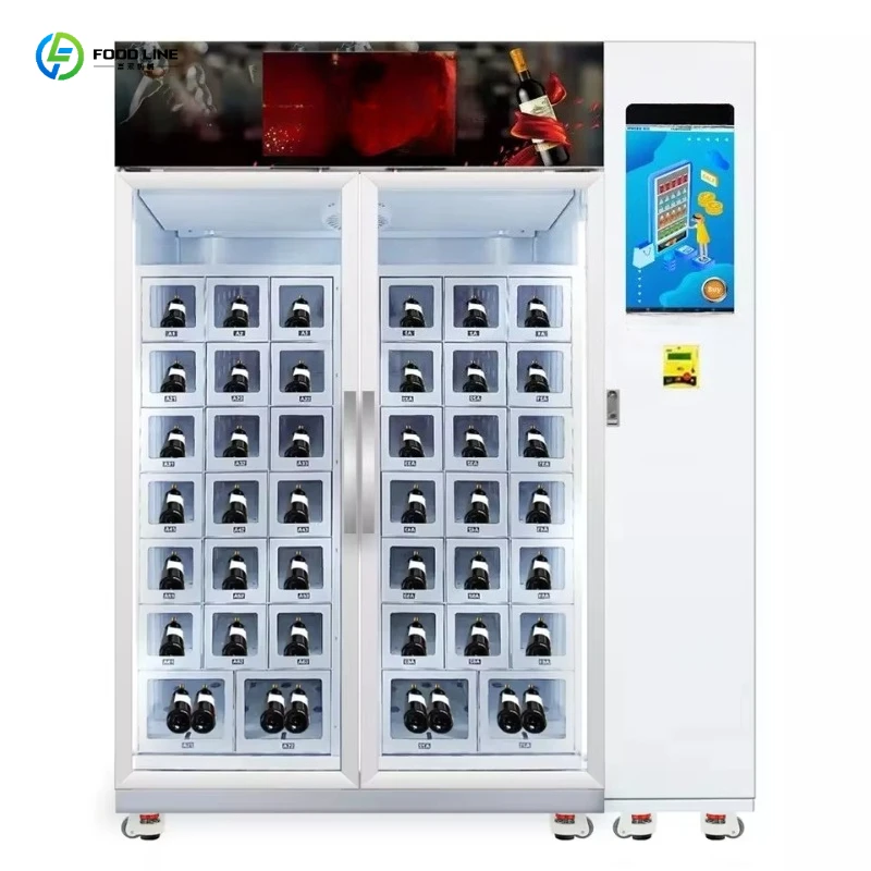 2026 New Refrigerated Vending Machine Elevator Touch Screen for Lager Wine Cooler Banquet Hall Customized