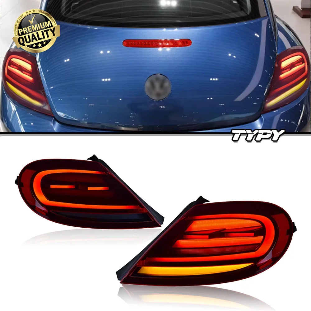 

TYPY Стайлинг автомобиля для VW Volkswagen Beetle 2013-2020 задний фонарь светодиодный задний фонарь модификация задний фонарь стоп-сигнал указатель поворота