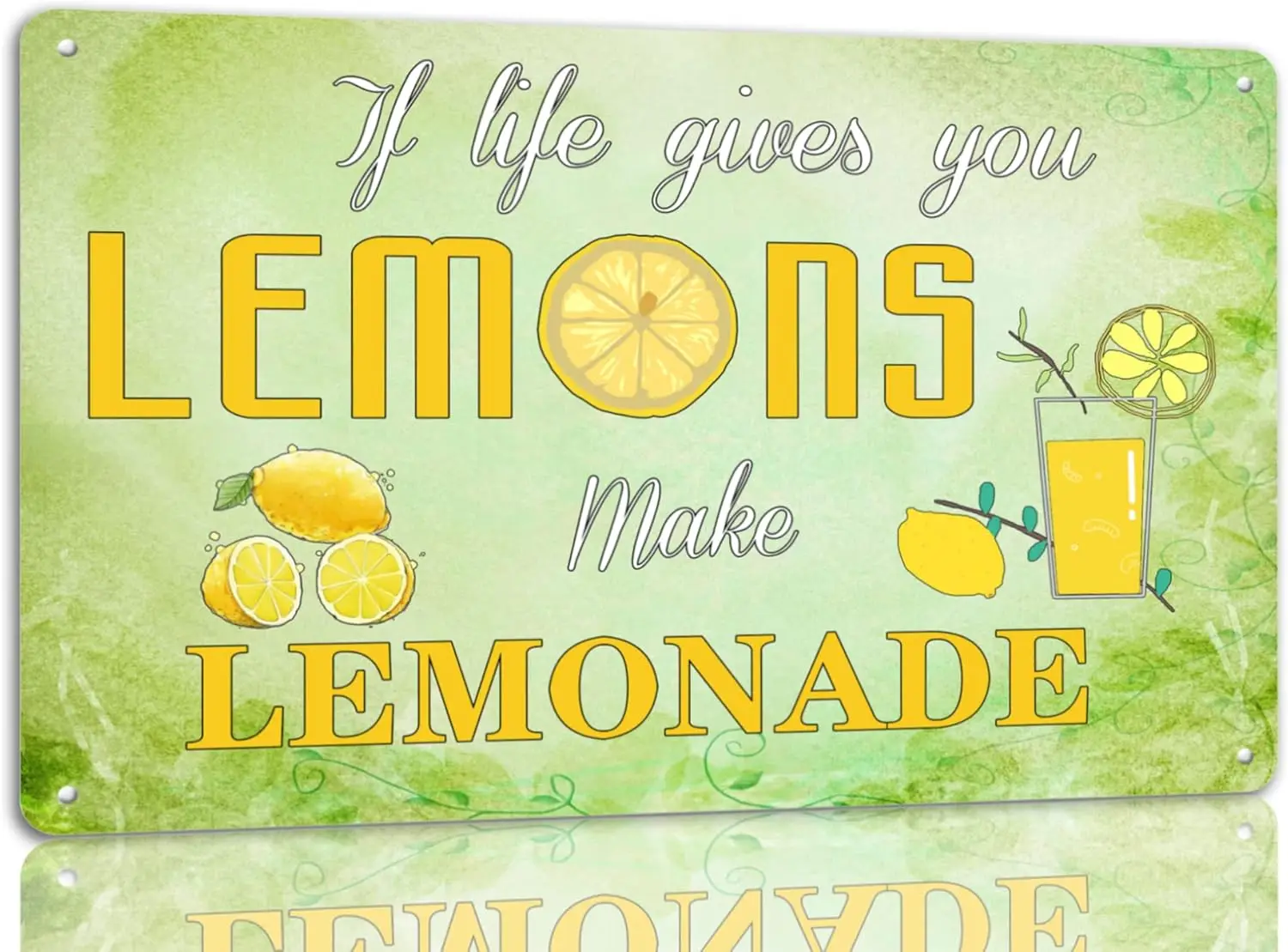 If Life Gives You Lemons Make Lemonade Metal Tin Sign Funny Lemon Decor Signs For Cafe Bar Kitchen -aluminum